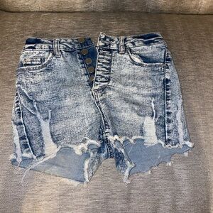Distressed Denim Women's Shorts